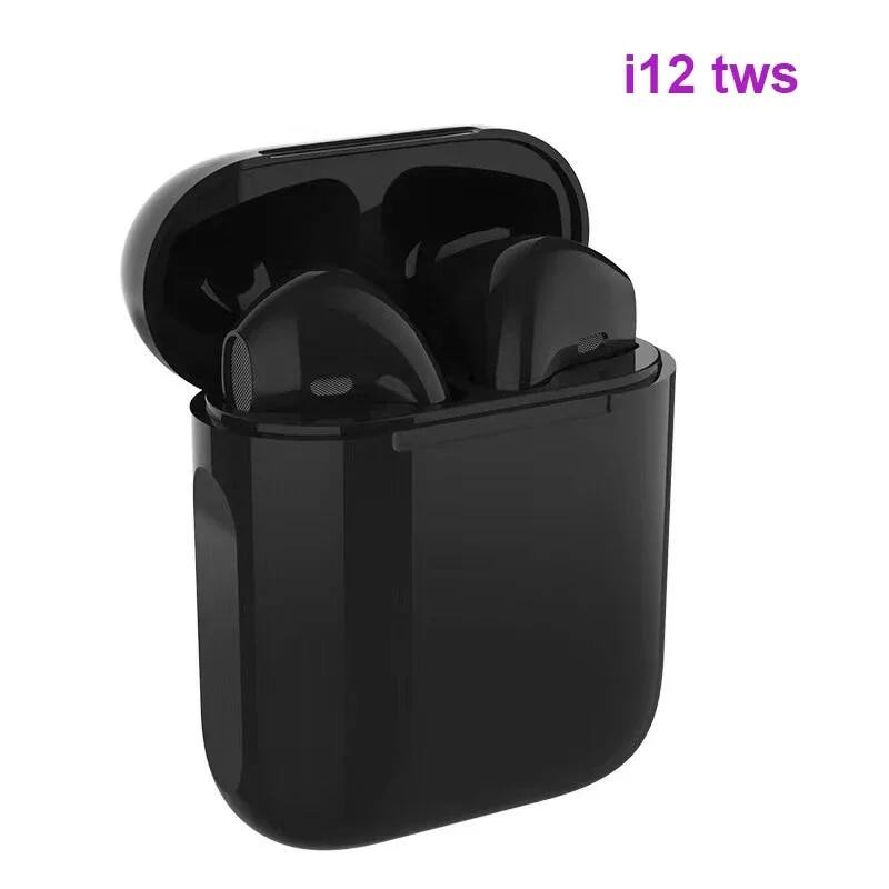 Ban Đầu I12 TWS Tai Nghe Không Dây Bluetooth Tai Nghe Stereo Tai Nghe Mini Earbuds Với Microphone Cho Iphone Điện Thoại Android