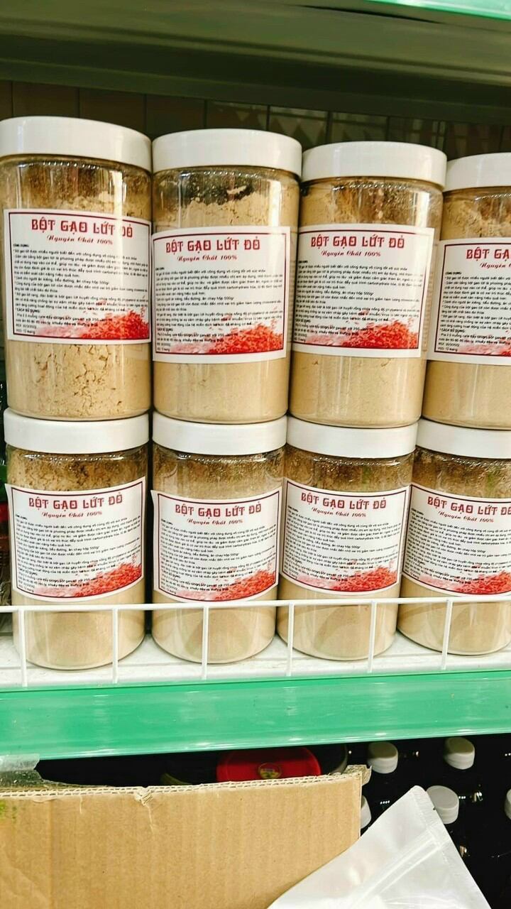 500g bột gạo lứt đỏ