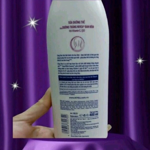 Sữa Dưỡng Thể Trắng Da Nivea Ban Đêm 350ml