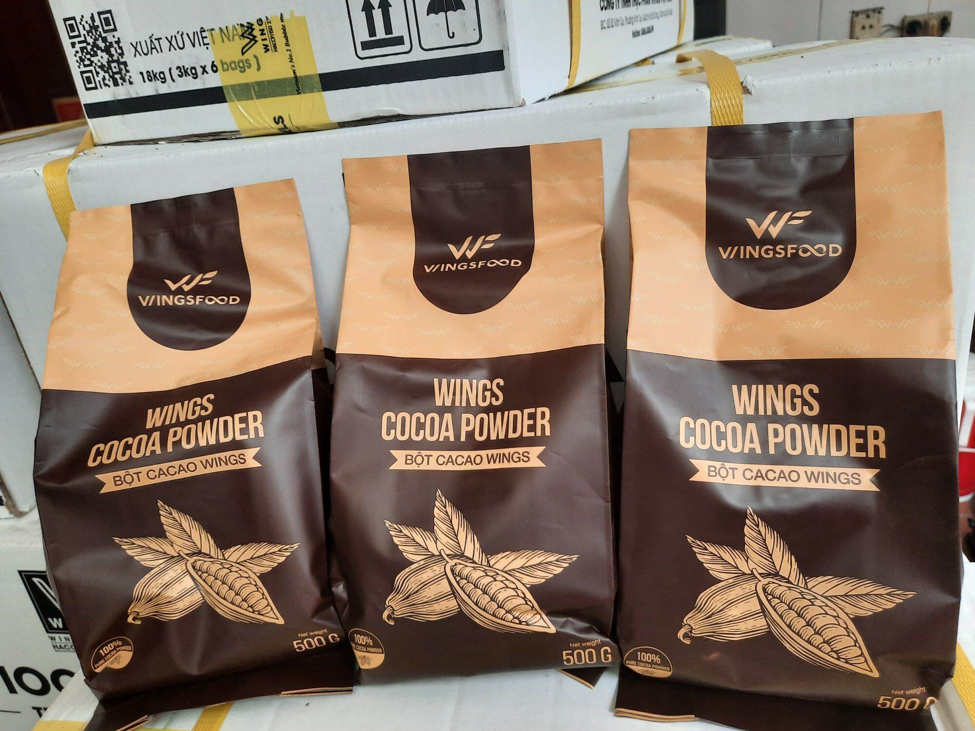 Bột cacao wings gói 500g