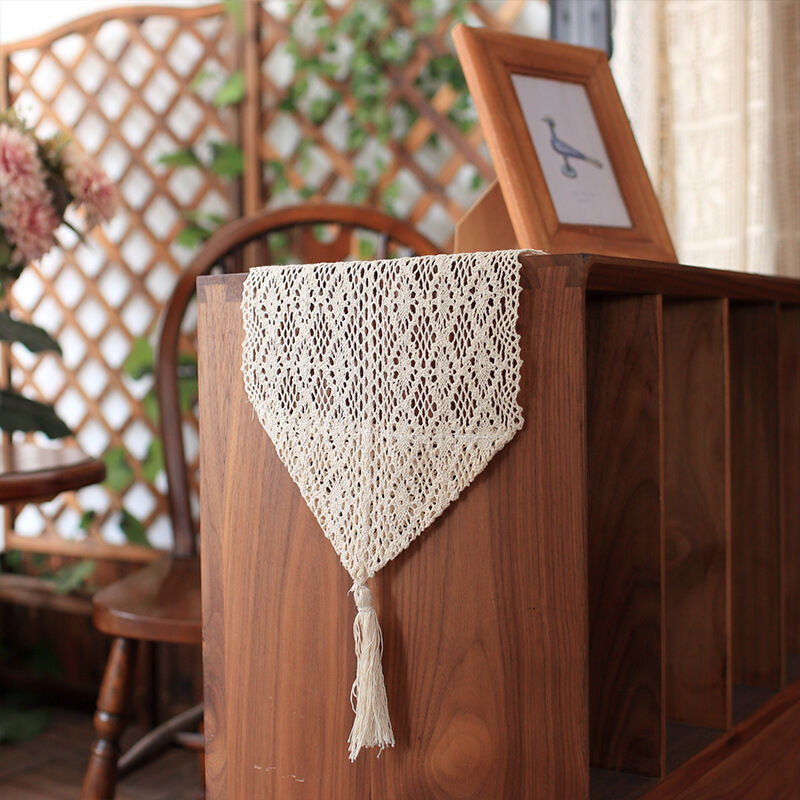 Khăn trải bàn ren móc vintage sang trọng