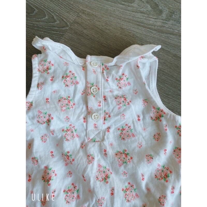 Body đùi ba lỗ hoa Tu cho bé gái