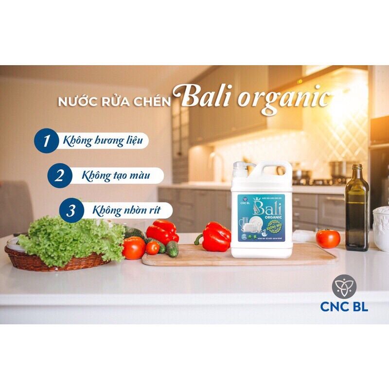 (SALE SỐC) NƯỚC RỬA CHÉN SINH HỌC BALI KHÔNG MÙI (1600ML)