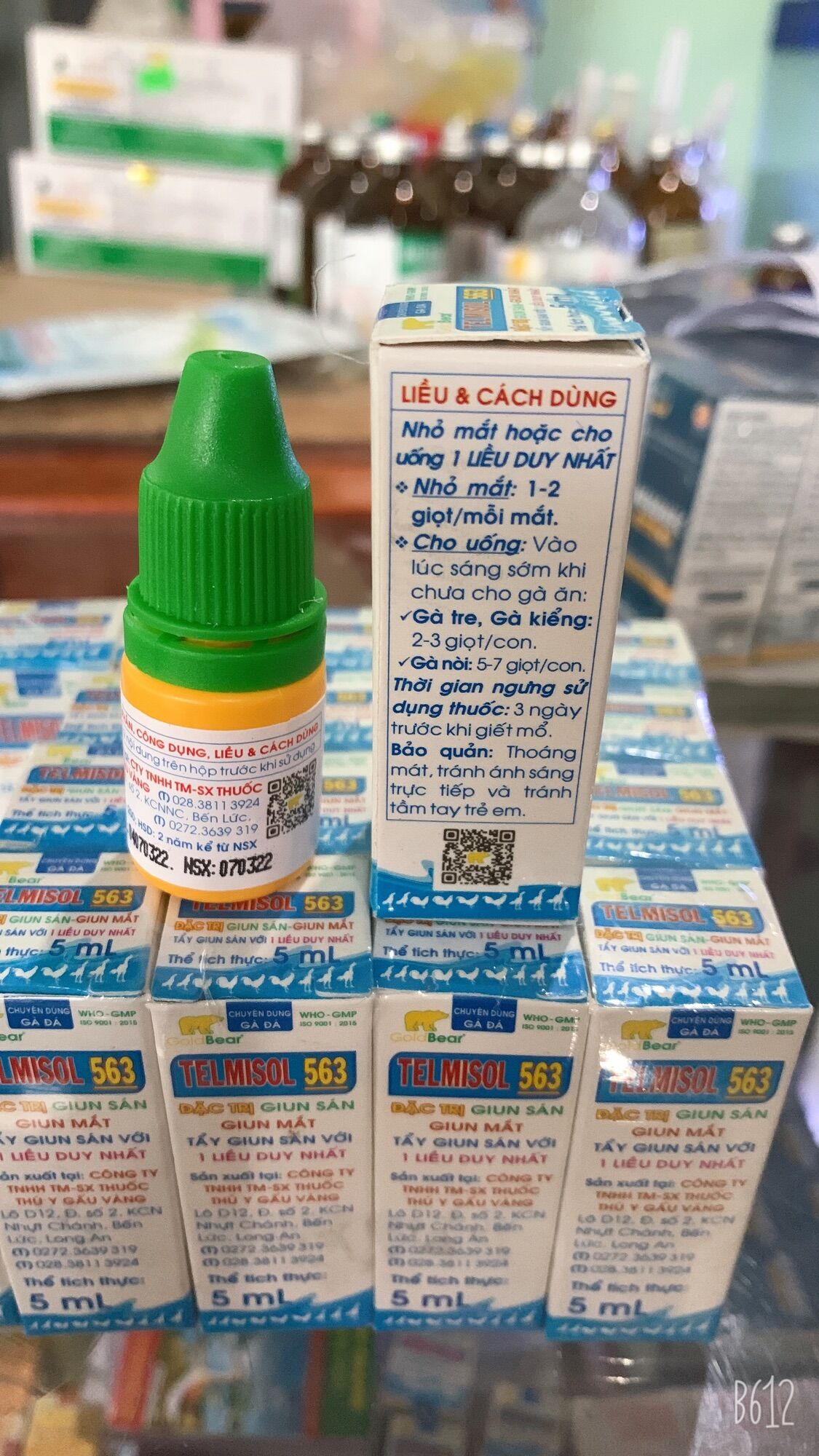 1 chai Xổ lãi gà đá.