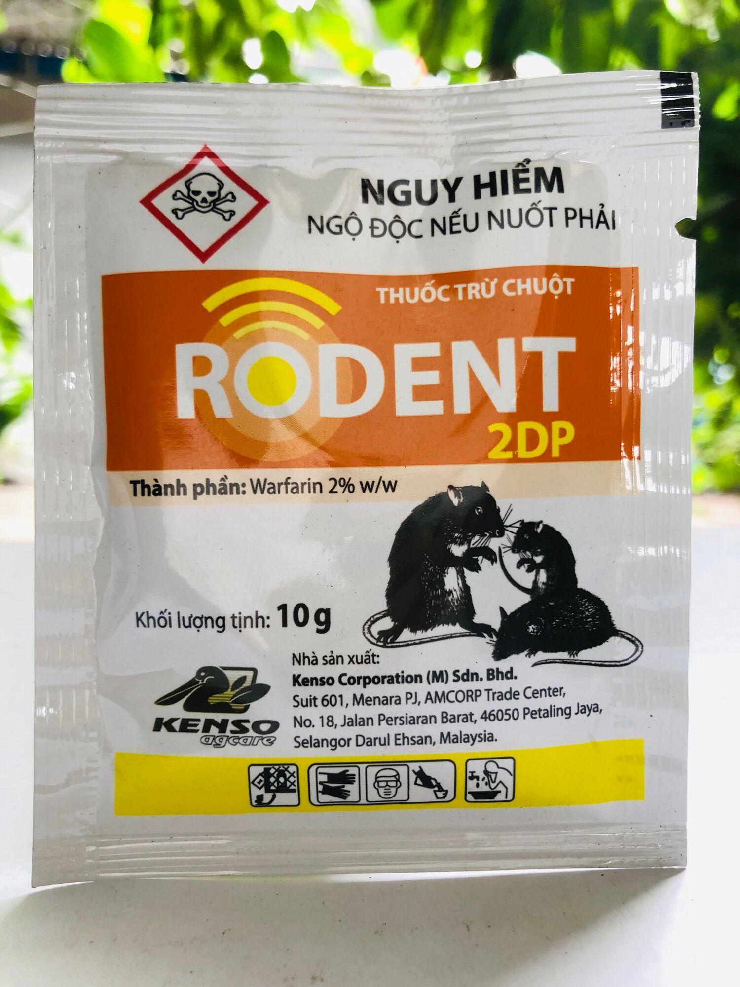 [HCM]Combo 5 gói Rodent 2DP 10g - Diệt chuột tận gốc