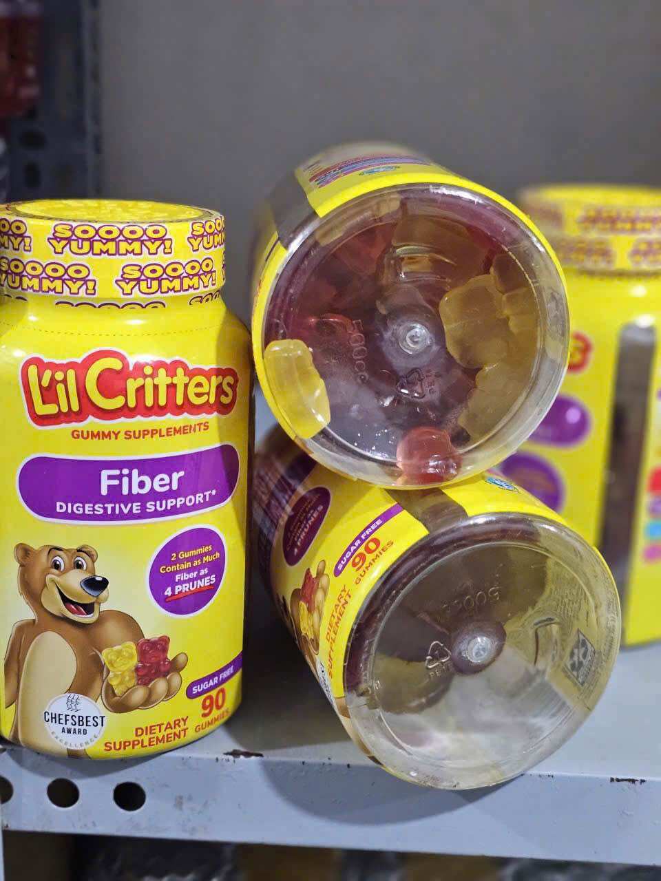 Kẹo dẻo Chất Xơ Trái cây L'il Critters Fiber 3g Mỹ 180 viên gummies thơm ngọt