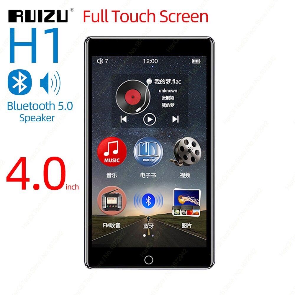 Máy MP3 MP4 kết nối Bluetooth RUIZU H1 8GB màn hình cảm ứng hỗ trợ FM radio/ quay video/ E-book tích hợp loa