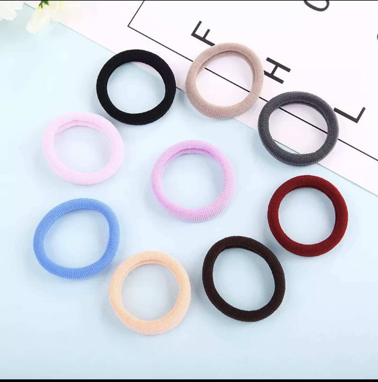 Hộp 20 Dây Buộc Tóc Nhiều Màu.