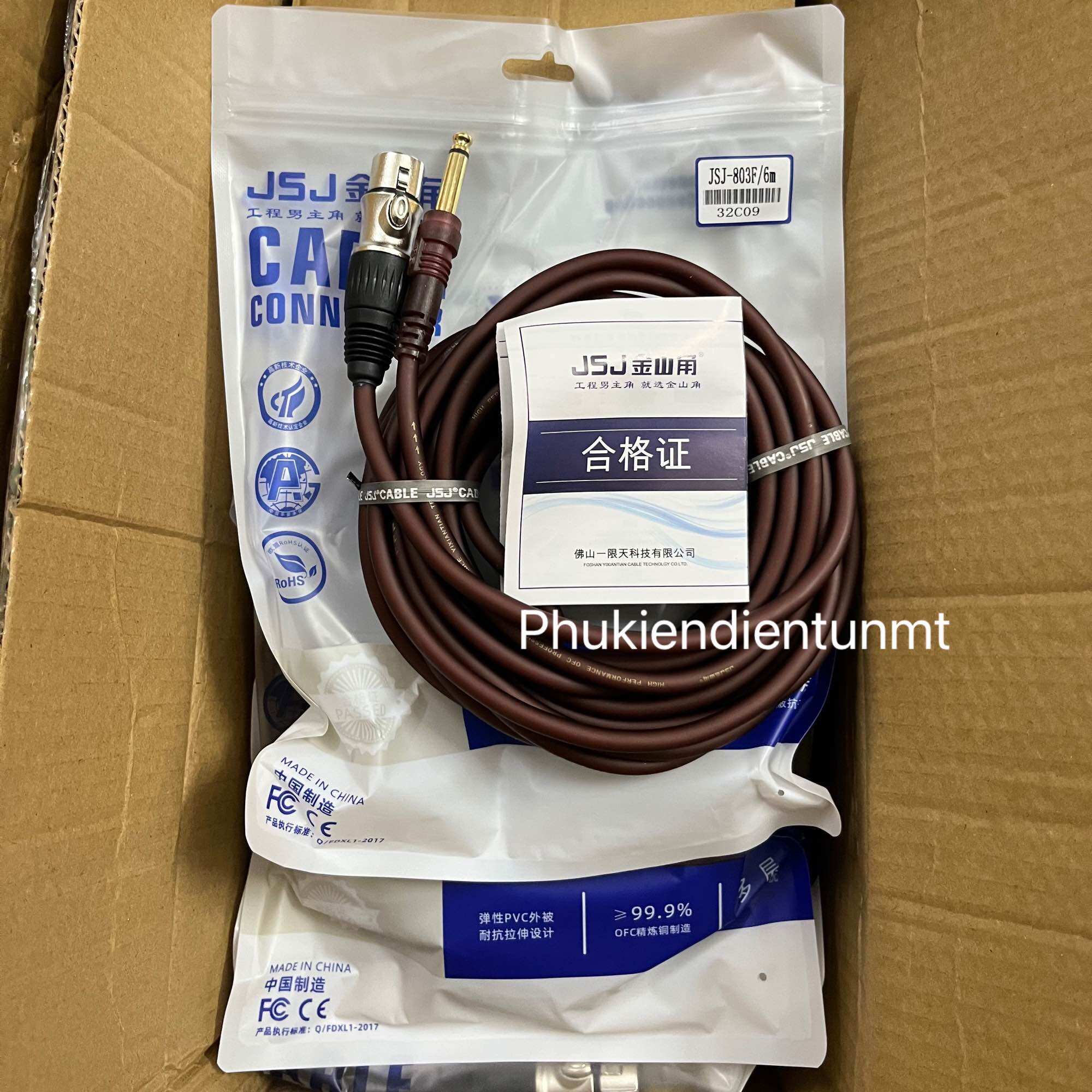 Dây cáp micro 6m JSJ chính hãng
