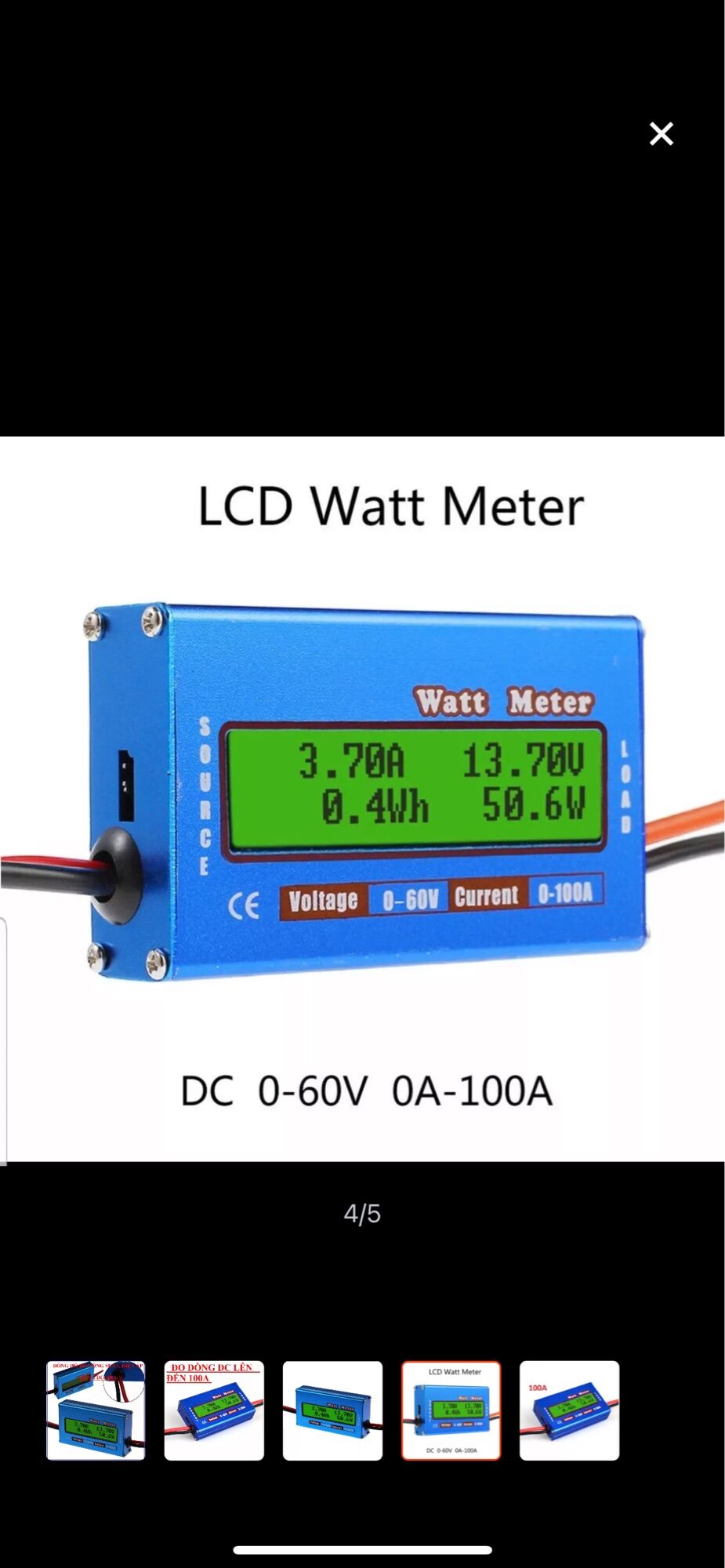 [HCM]Đồng hồ đo công suất DC 0 - 150A