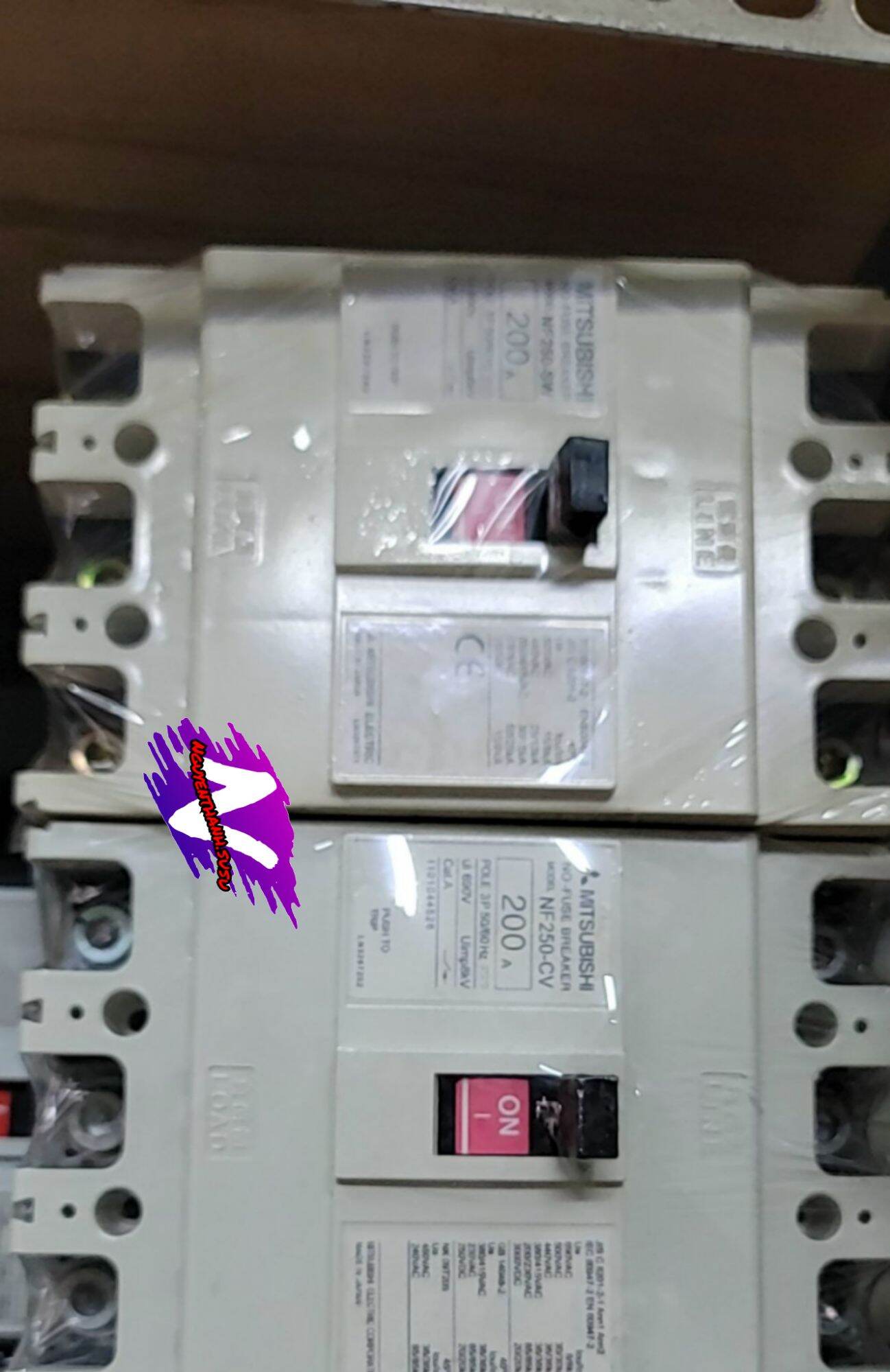 aptomat 3pha mitsubishi, mccb khối 3pha 100a,150a,175a,200a,250a