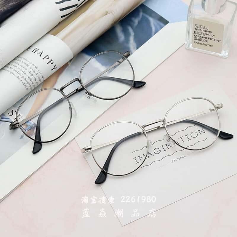 MẮT KÍNH THỜI TRANG MÈO GỌNG ĐEN, BẠC