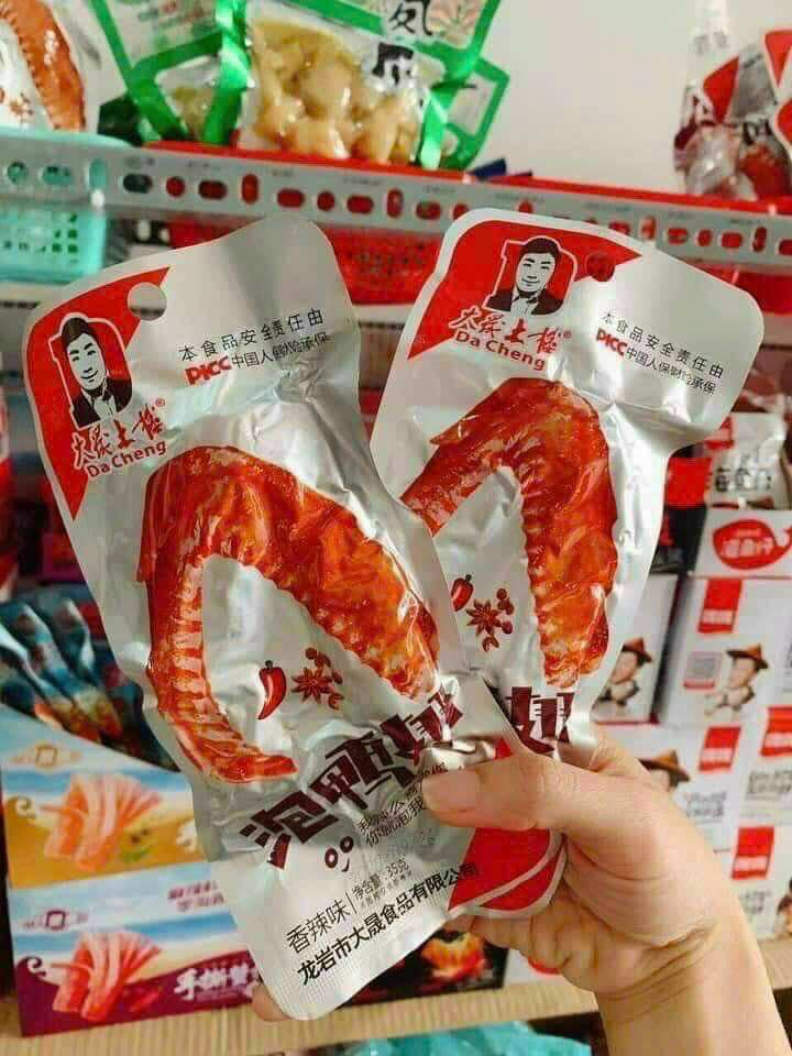 1 túi 30 gói cánh vịt cay 🌶 dacheng 35gr