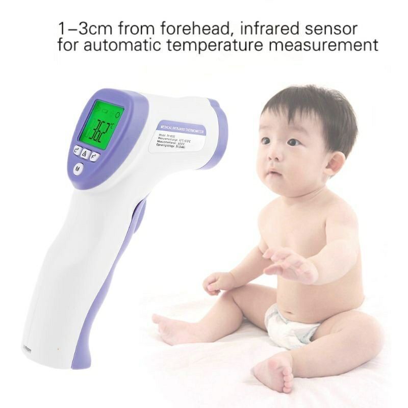 Máy đo thân nhiệt hồng ngoại từ xa INFRARED 8826 nhiệt kế hồng ngoại từ xa đo trán nước nhiệt độ cơ thể