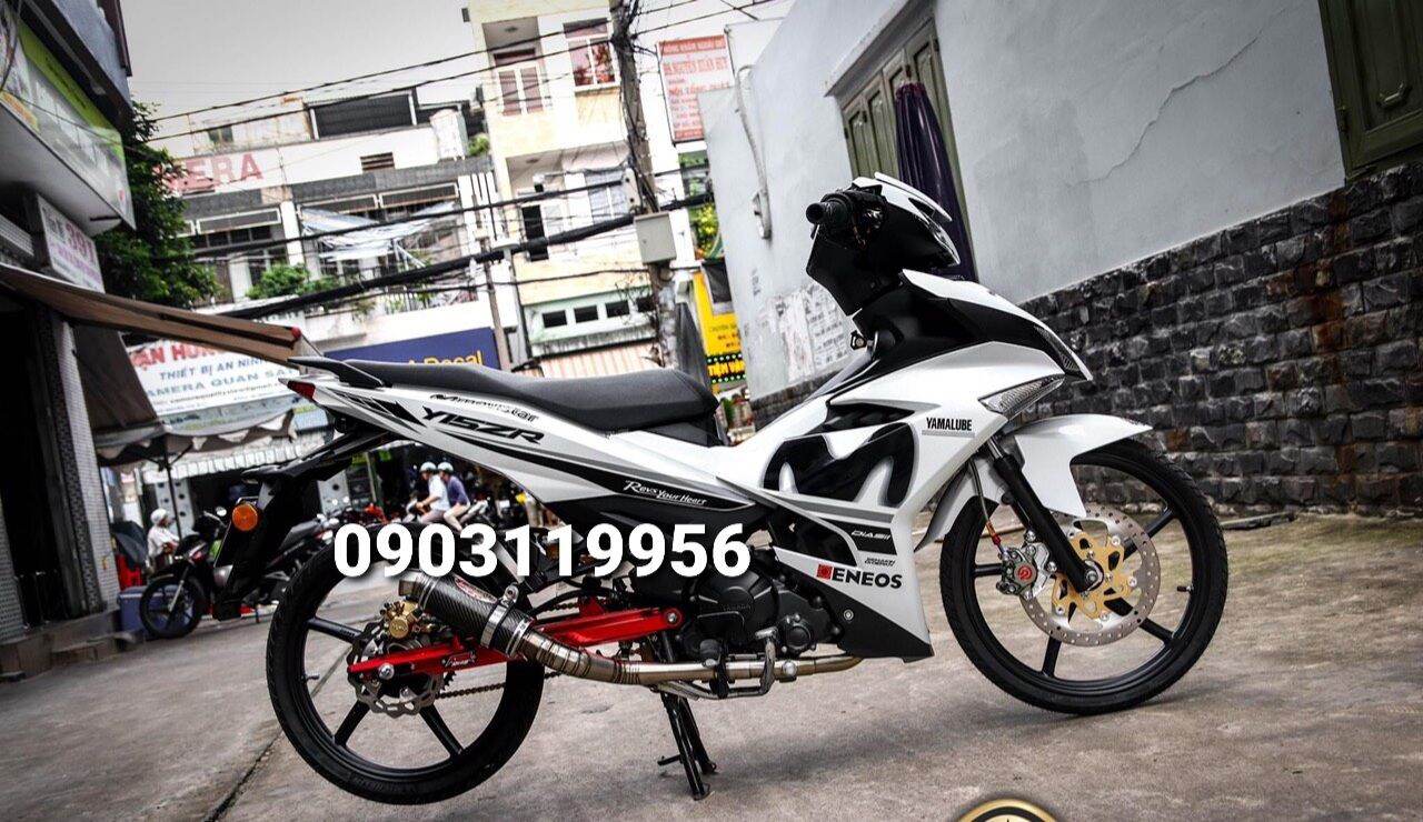tem rời exciter 150 trắng movitar phối đen