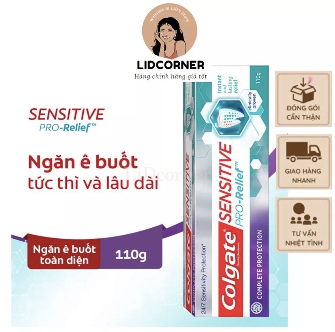 (Sỉ) kem đánh răng Colgate Sensitive ngăn ngừa e buốt 110g