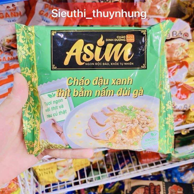 Combo 5 gói cháo ăn liền asim ngũ vị 72g