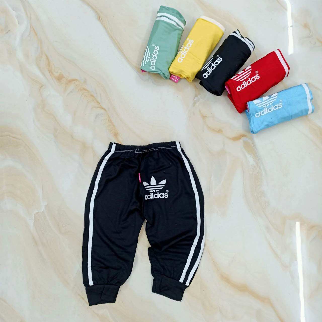 Quần dài thun lạnh logo adidas cho bé