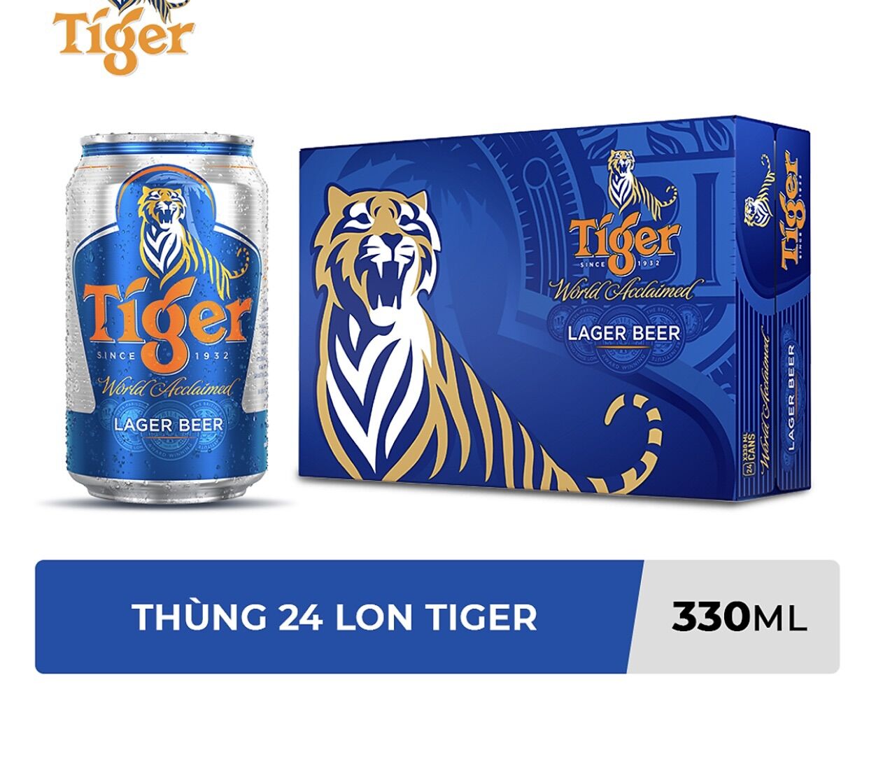 Bia tiger 24 lon