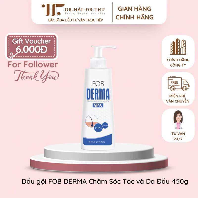 👩🏻‍⚕️ [CHÍNH HÃNG] Mẫu mới Dầu gội FOB DERMA