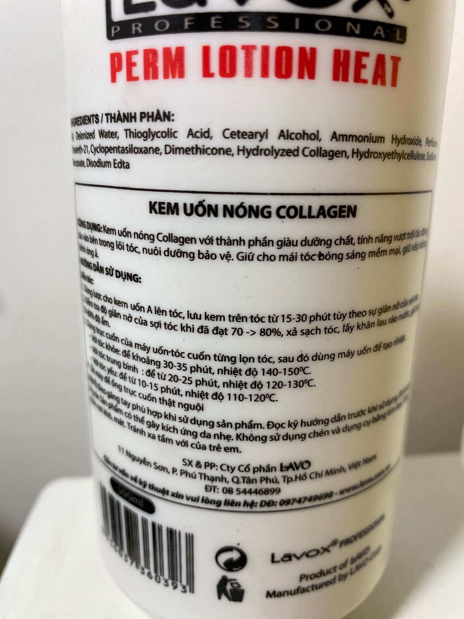 Thuốc uốn Collagen Plus - Uốn nóng dành cho tóc khoẻ 500mlx2 chai