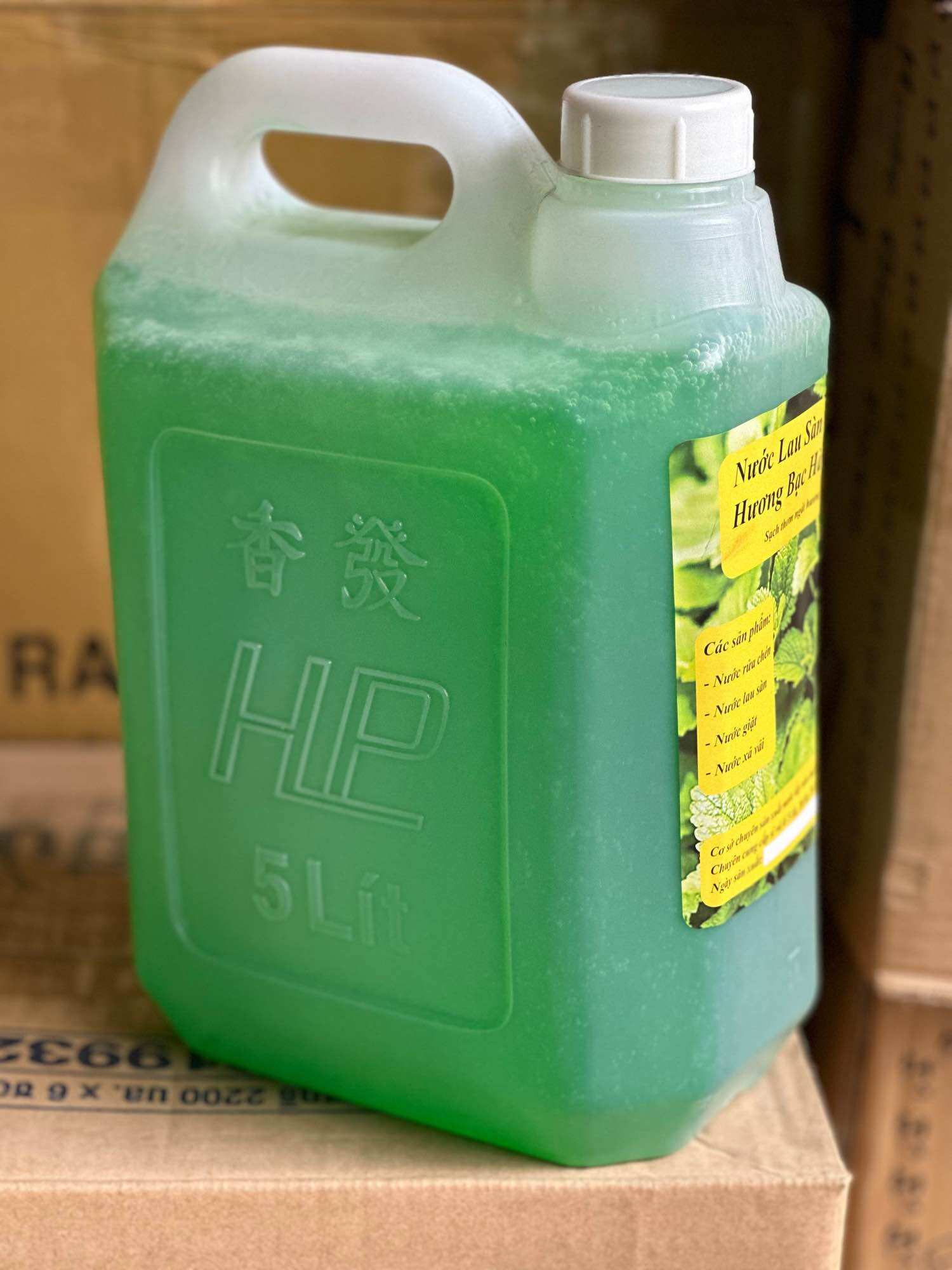 Nước lau sàn hương bạc hà và xả chanh can 5 lít