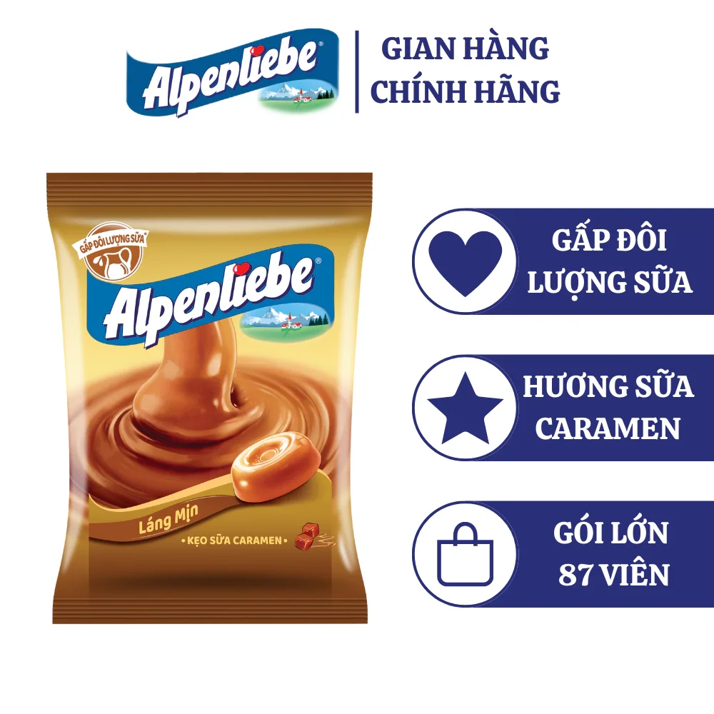 Kẹo Alpenliebe gói lớn các vị