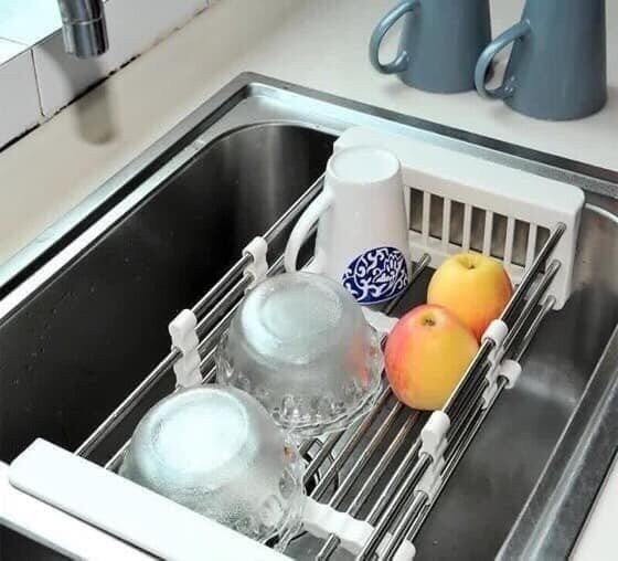 giá rút gọn để trên bồn rửa bát