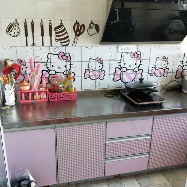 🌸DECAL DÁN BẾP HELLO KITTY