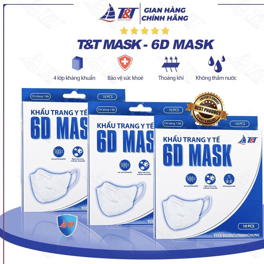 Khẩu trang 6D Mask 1 thùng sỉ
