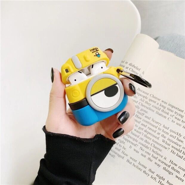 Case Airpods 1/2/pro Hình Máy Ảnh Minions