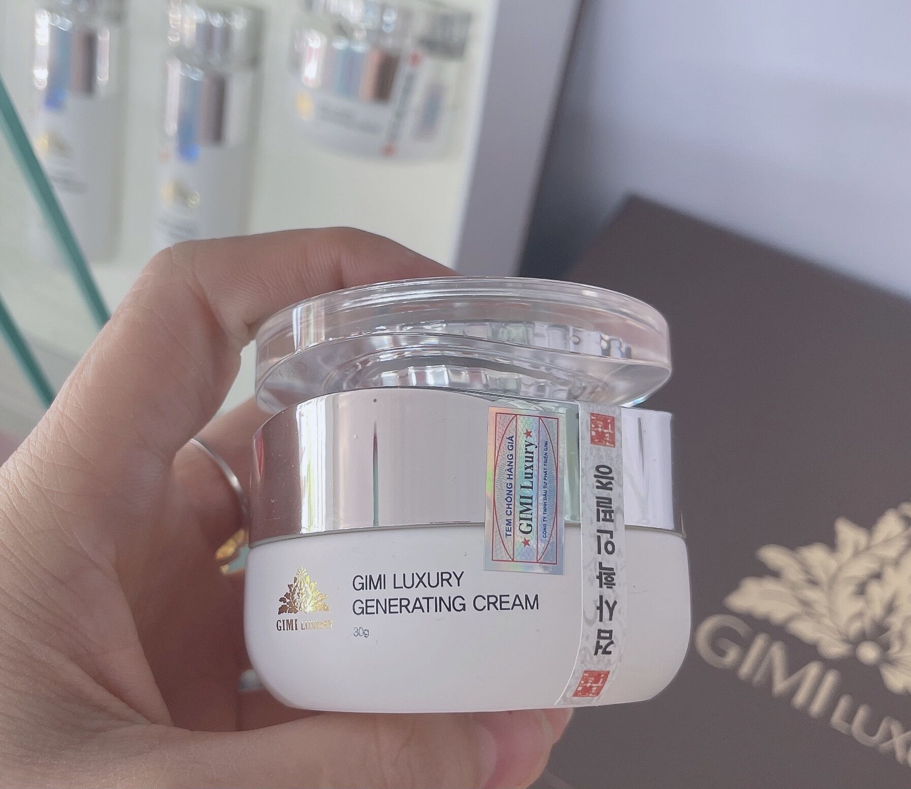 Kem ban đêm gimi luxury tác dụng mờ nám mờ tàn nhang dưỡng trắng da.