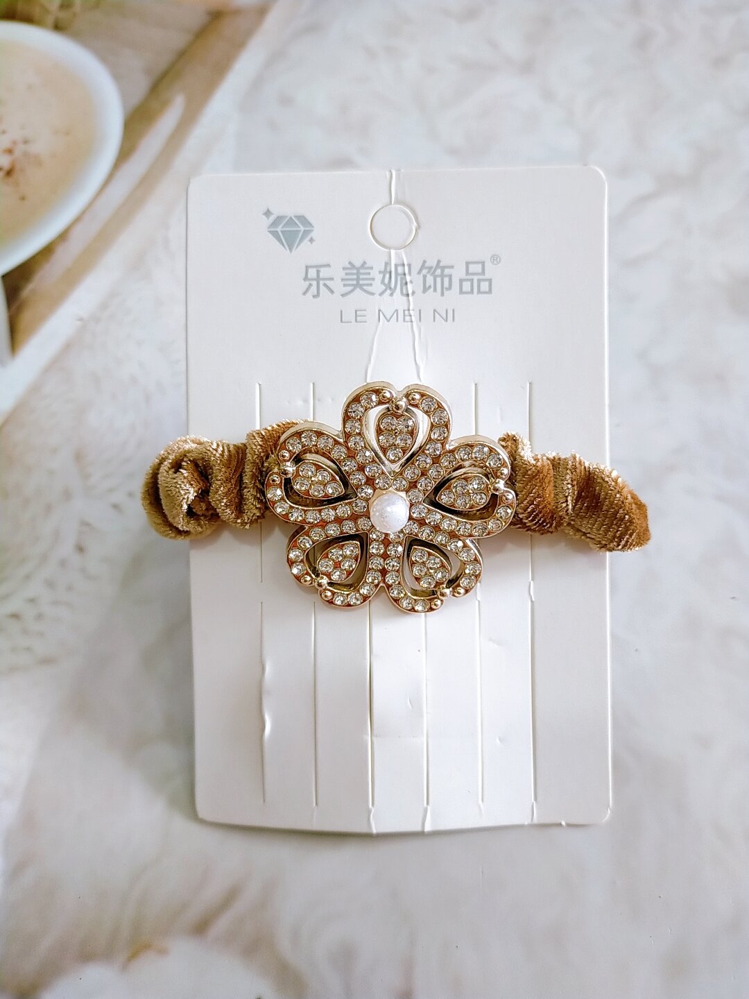 [Giá Sỉ] Cột tóc nhung đính đá