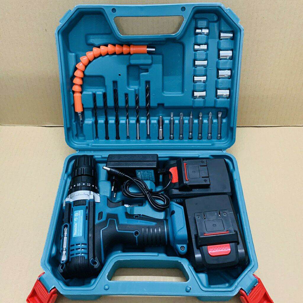 máy khoan pin máy bắt vít 36V kèm phụ kiện