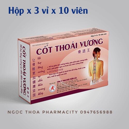 ✅ Cốt Thoái Vương Hộp 3 Vỉ X 10 Viên - Mua 6 Tặng 1