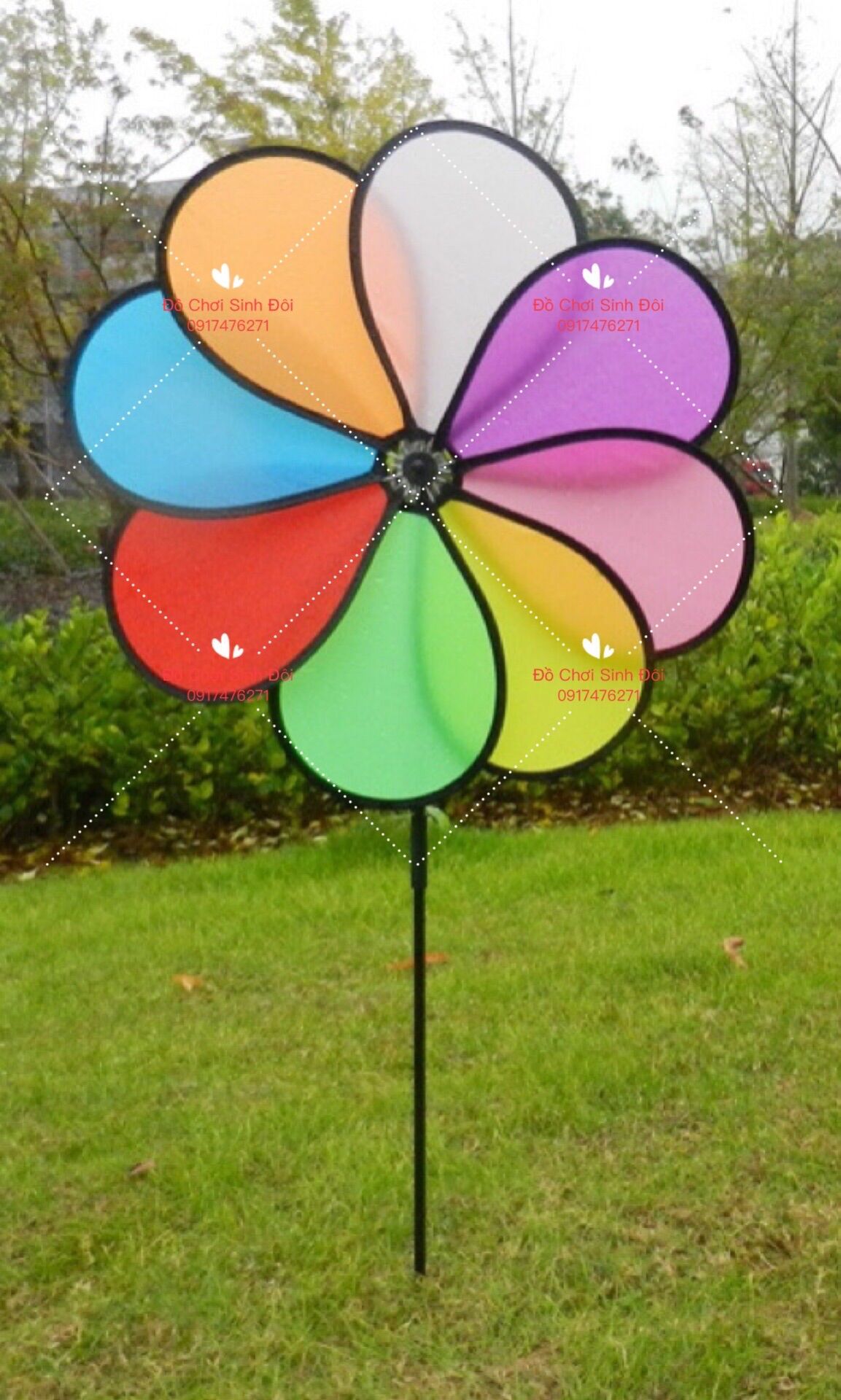 Chong chóng gió 8 cánh lớn 46cm