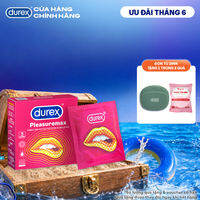 Bao cao su Durex Pleasuremax gân gai tăng khoái cảm (size 56mm, 3 bao/hộp)