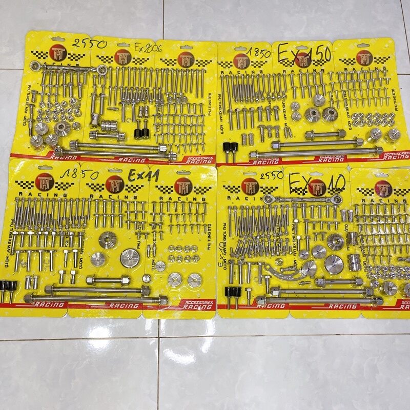 Ốc salaya lên full xe cho các dòng xe wave nhỏ wave rs đĩa đùm wave 17 đĩa future led neo x vario ex 2006 exciter 2010 ex135 ex150 winner