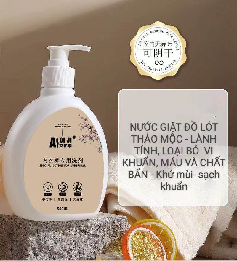 Nước Giặt Đồ Lót Chuyên Dùng Làm Sạch Và Loại Bỏ Vi Khuẩn - Sạch Vết Máu Vết Ố Cứng Đầu Khử Trùng Mạnh Mẽ Tạm Biệt Nỗi Lo Bệnh Phụ Khoa