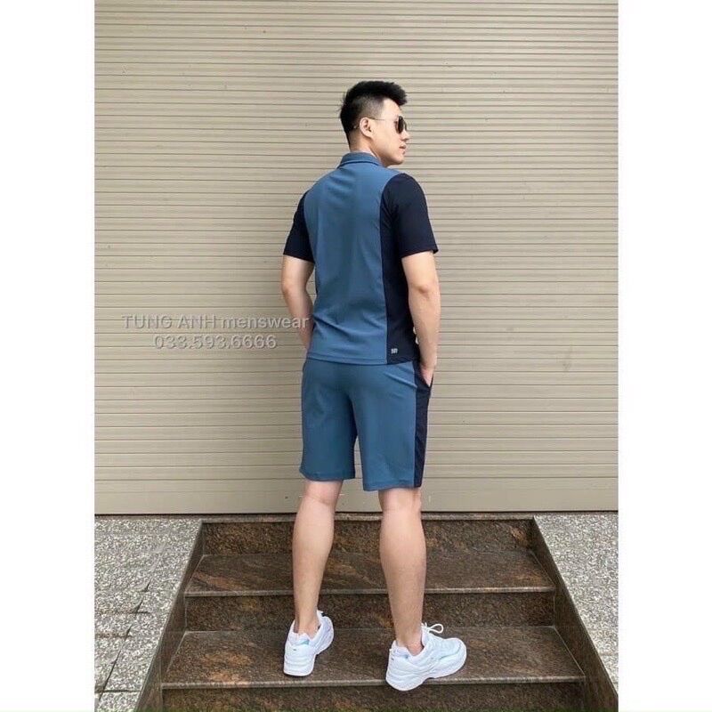 Bộ thể thao nam polo cổ bẻ