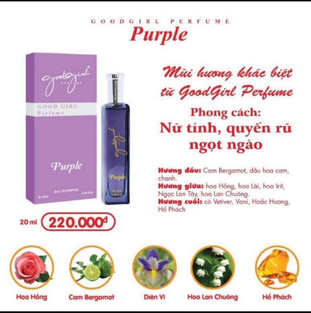 Nước Hoa Nữ Good Gir 20ml Đủ Màu ( chính hãng)