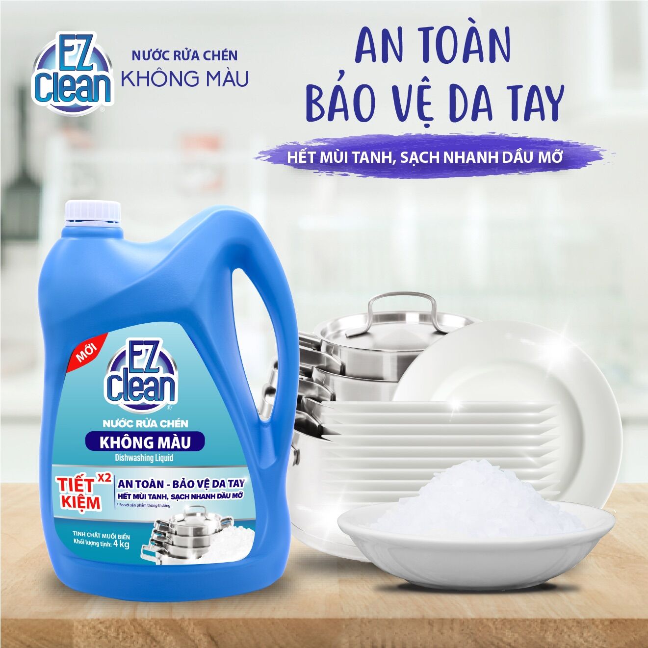 Nước rủa chen Ez clean hương muối biển