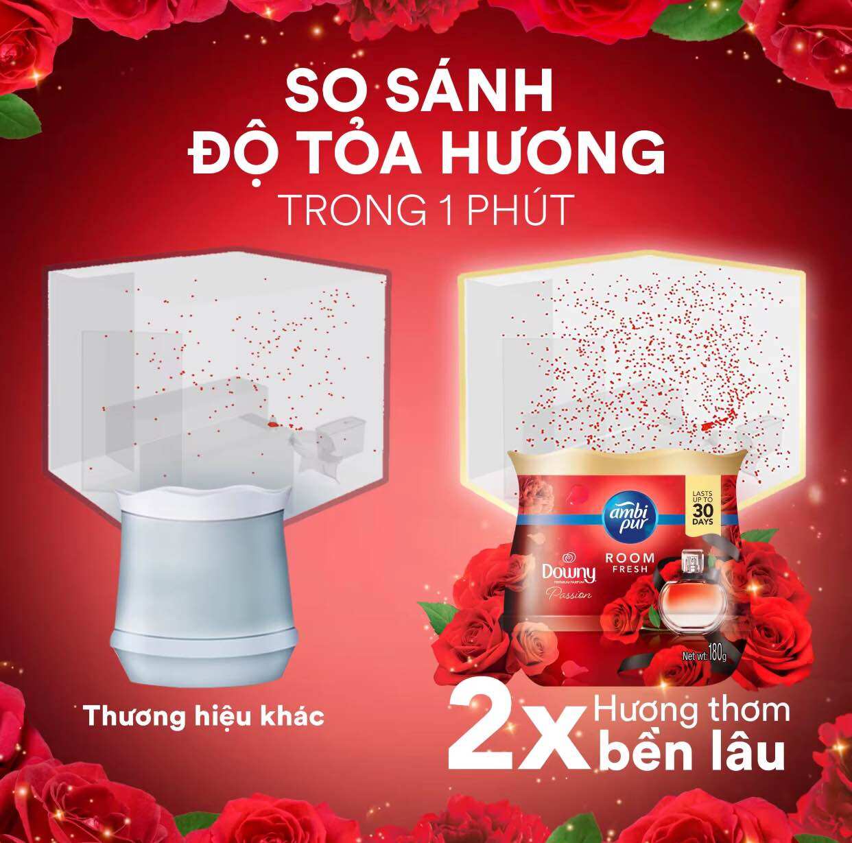 Sáp thơm Ambi Pur hương Downy 180gr