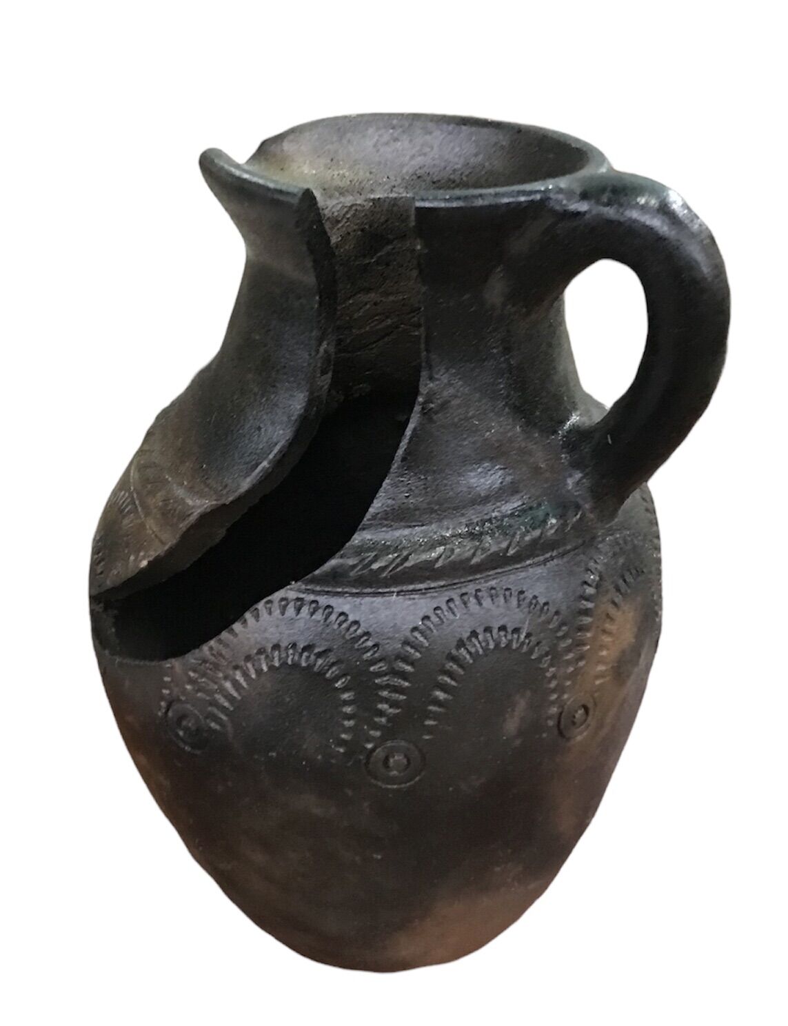 Chậu xẻ trồng sen đá