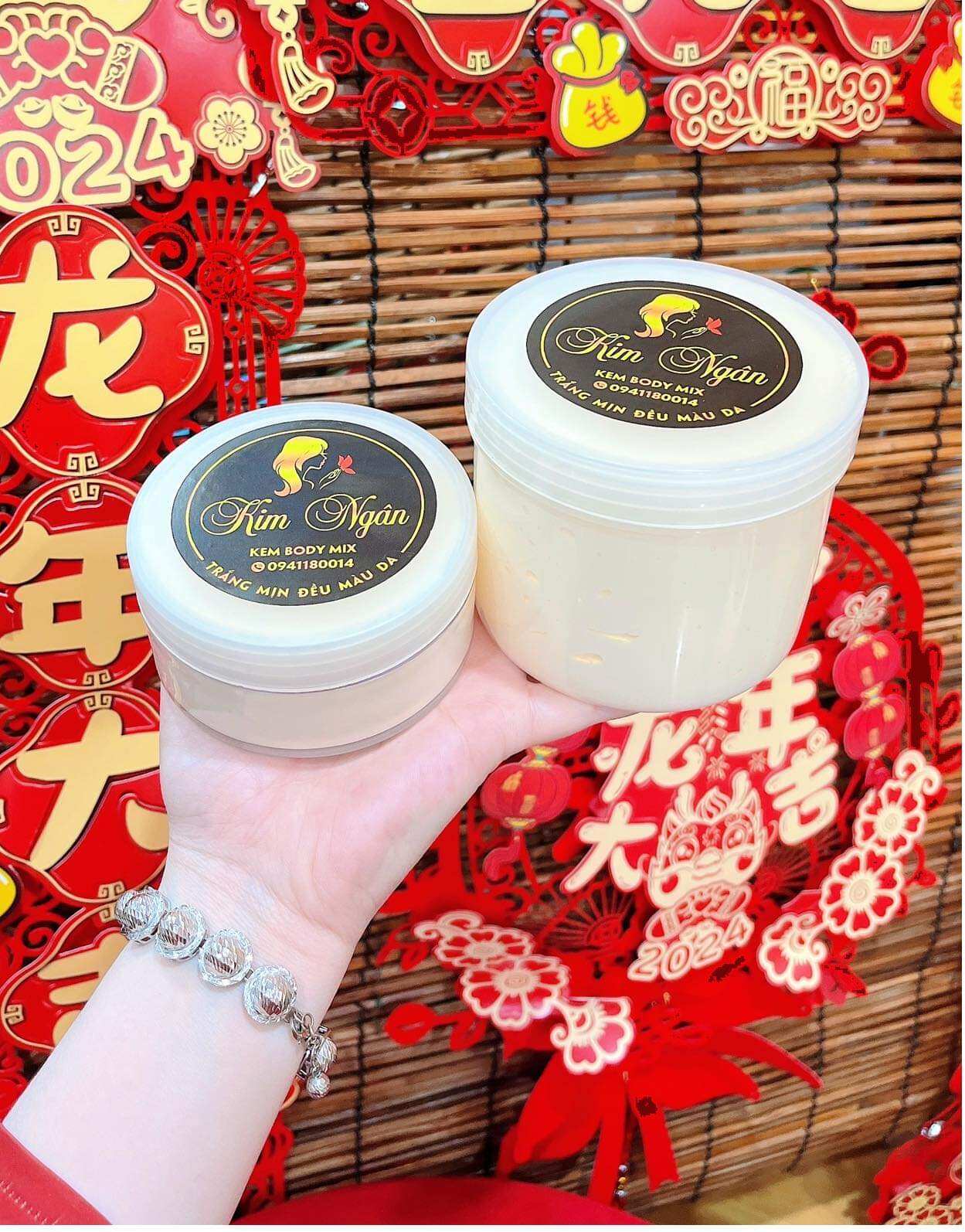 KEM BODY MIX TRẮNG DA (500g) KIM NGÂN