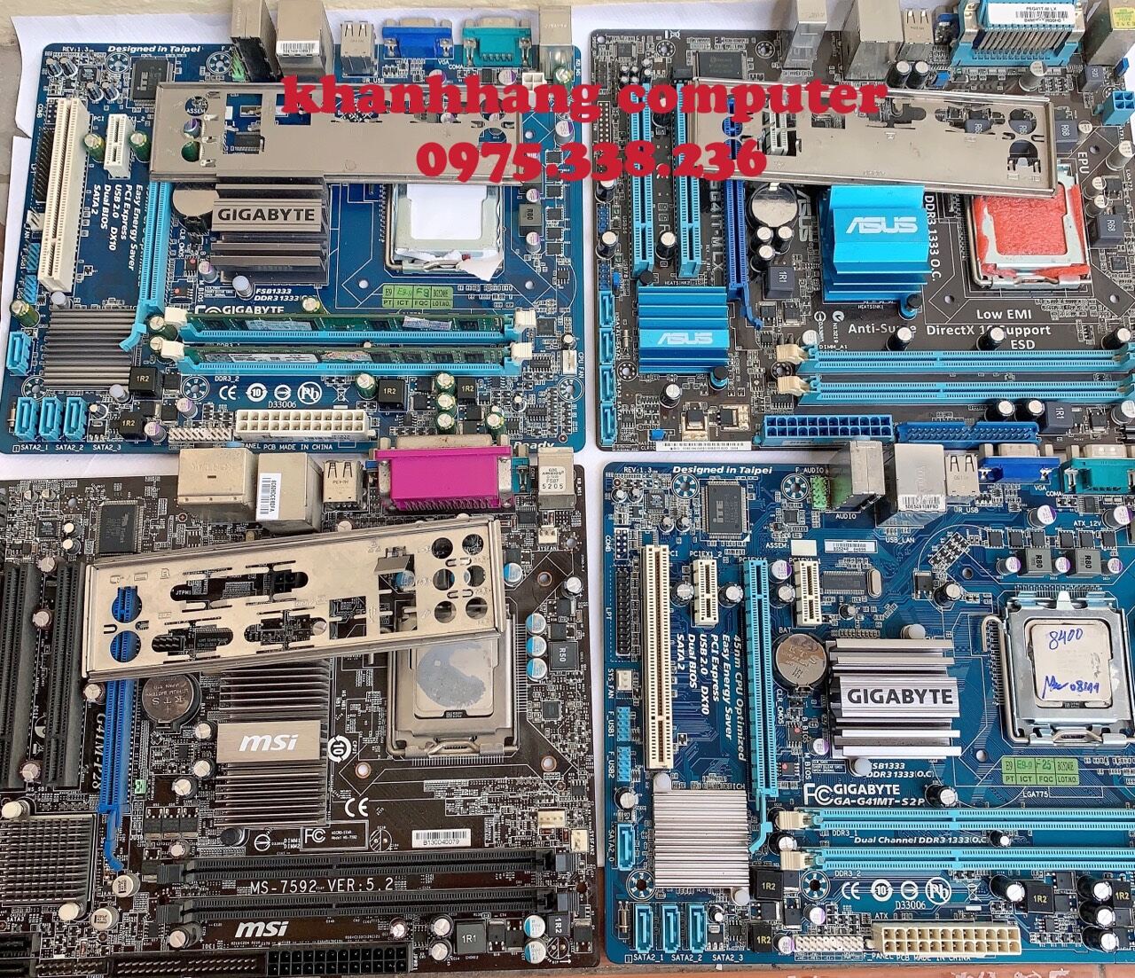 Combo main , ram, chip, nguồn ổ cứng ( đủ 1 bộ, cài sẵn win)