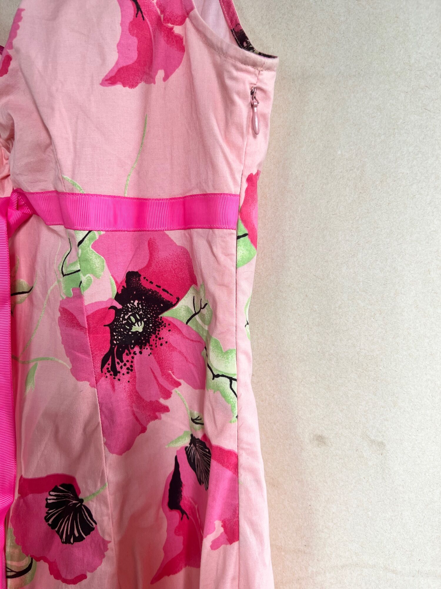 Đầm hoa Hồng Sz S, New 99%