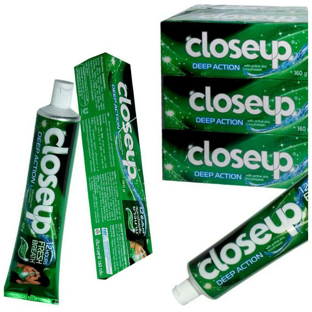 [Combo 3 túyp]Kem đánh răng Close Up Thái Lan 160g