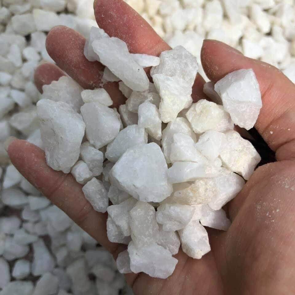 COMBO 3 KG ĐÁ THẠCH ANH TRẮNG THÔ TỰ NHIÊN