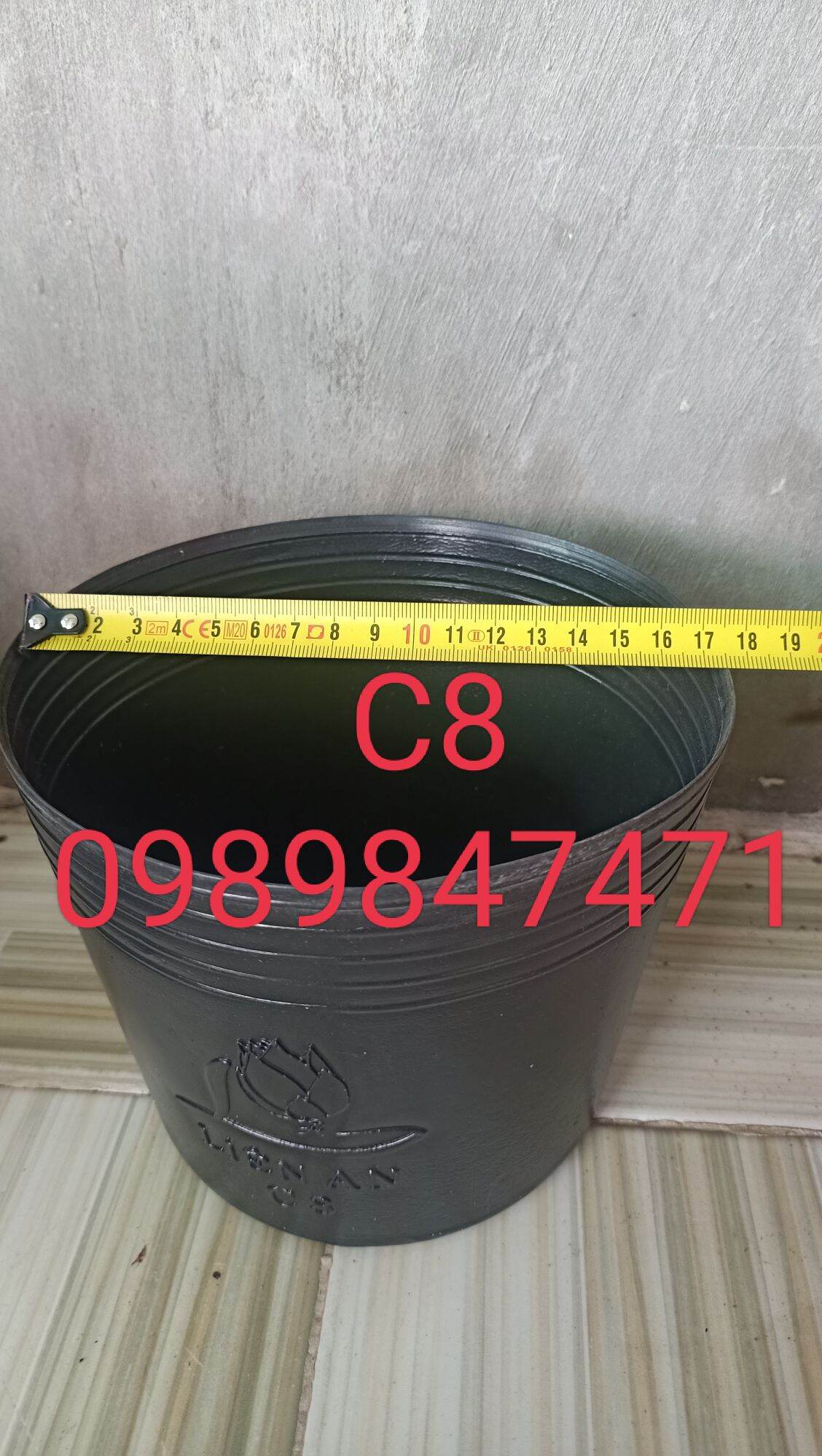 chậu nhựa chất lượng C8 combo 10 cái
